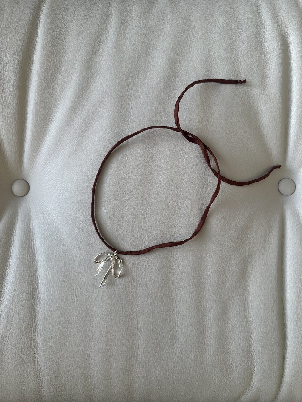 Ribbon String halskæde - Mocca